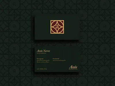 Assis version 1 business card elegant logo