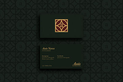 Assis version 1 business card elegant logo