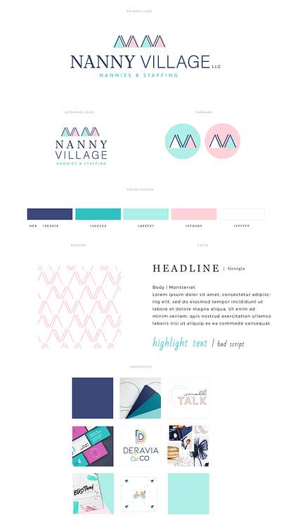 Nanny Village Branding agency branding branding agency logo logodesign nanny nanny village saffing staffing agency