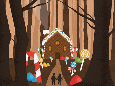 Vectober Day 3 - Bait adobe adobe illustrator bait design hansel and gretel illustration illustrator inktober inktober2019 series texture vector