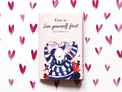 Love yourself first zine design illustration