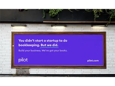 Pilot Billboards advertisement billboard bookkeeping campaign tech