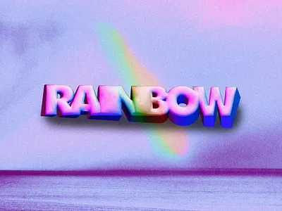 RAINBOW // DAY78 - Feekaj baugasm blue debut design dribbble gradient painting photoshop purple rainbow rainbows typography