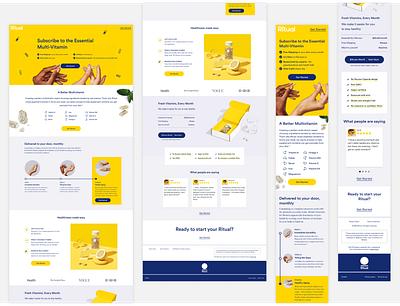 Ritual - Landing Page ecommerce exploration landing page overview ui ux ui