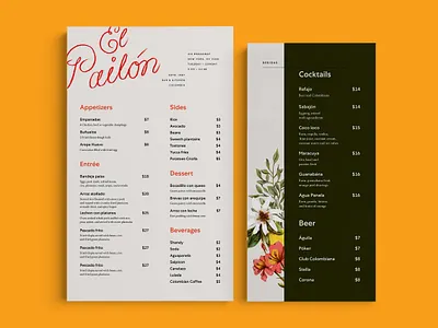 El Pailón branding design graphic design illustration layout restaurant branding typography