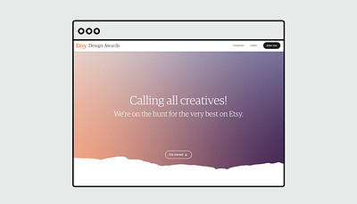 Etsy Design Awards brand design branding design ecommerce graphic design typography ui ux