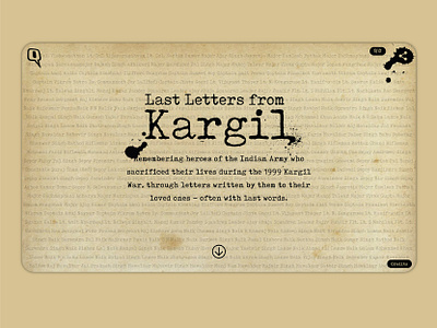 Letters From Kargil army journalism longform responsive web webdesign website website design