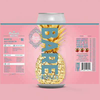 Juicy Couture Craft Beer Packaging Design beer branding craft beer craftbeer design logo package design photography photoshop