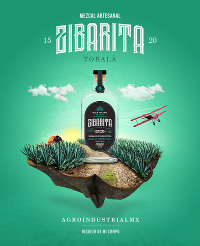 Covers Web Mezcal Zibarita 1520 / AgroIndustrialMx/Tobalá branding design web