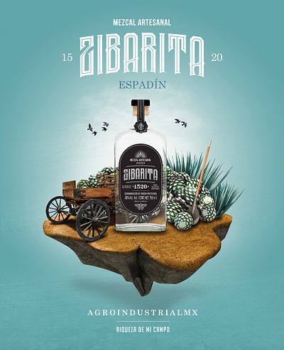 Covers Web Mezcal Zibarita 1520 / AgroIndustrialMx/Espadín branding design web