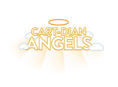 Cartdian Angels Text angel glow halo heaven text type