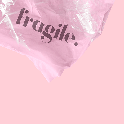 FRAGILE // Please handle with care <3 branding design minimal typography