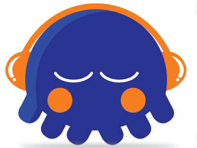 video app logo design app design logo octopus vibrant