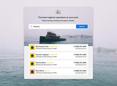 Tugboats.com ai boat boating directory port sail sailing search shipping shipping container tugboat