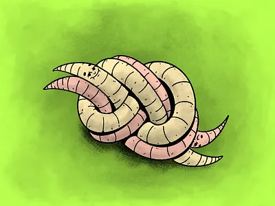 Inktober Day 3 – Bait bait illustration inktober inktober2019 worm