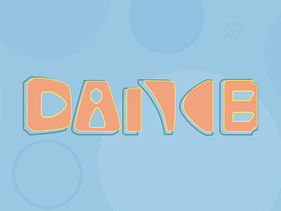 Baila dance design dribbbleweeklywarmup illustration letterform letters vector