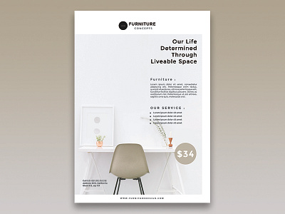 Flyer Furniture corporate design flyer flyer design flyer template furniture template