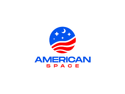 AMERICAN SPACE america app art brand branding creative design icon illustration logo space