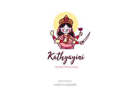 Goddess 06 - Navratri Series (Skandamata) character goddess gods illustration india indian indian gods navratri stickers vector