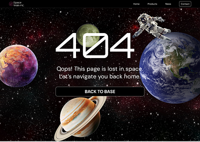 404 Page UI 404 design ui web design web page