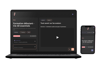 Web site - Formation Clo 3D (UX/UI Design) app corporate design formation graphic design logo mobile ui ux web web site