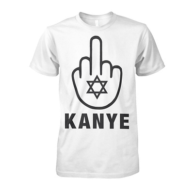 Kanye Middle Finger Shirt design illustration