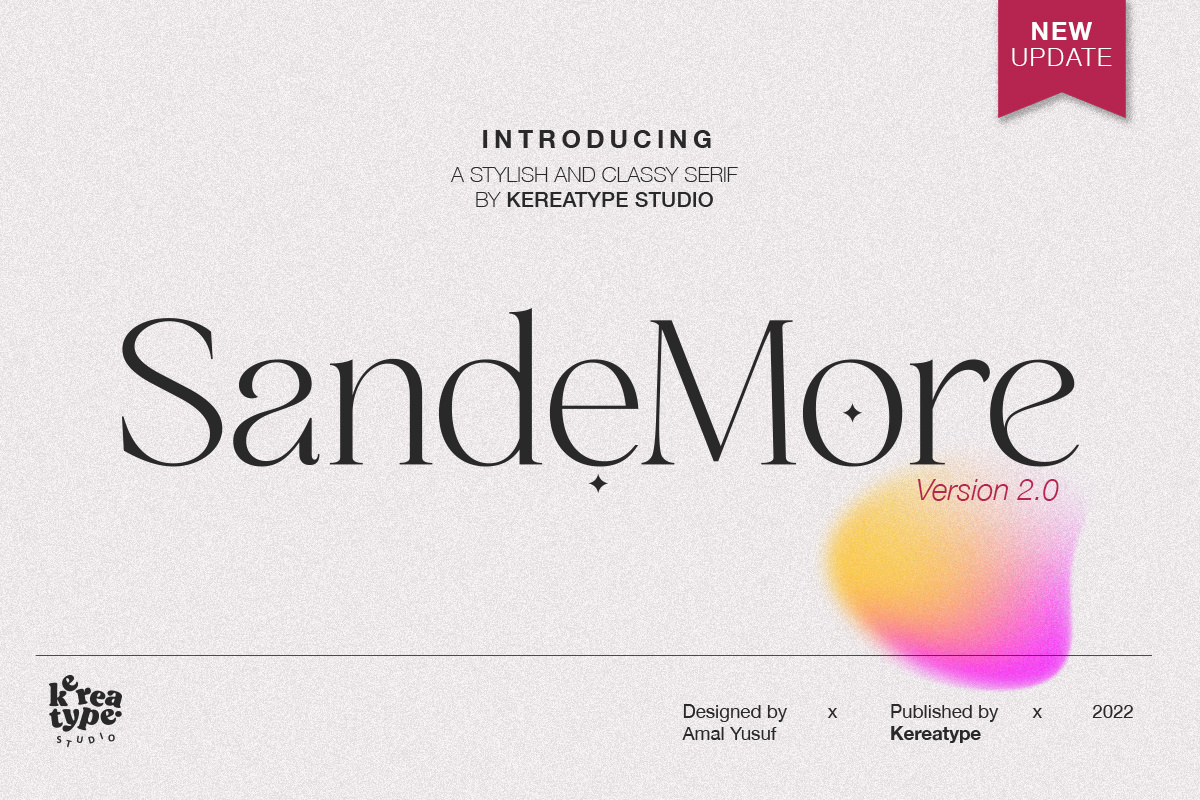 San de More Stylish Serif Font - Free Font branding design display font fonts lettering logotype serif typography