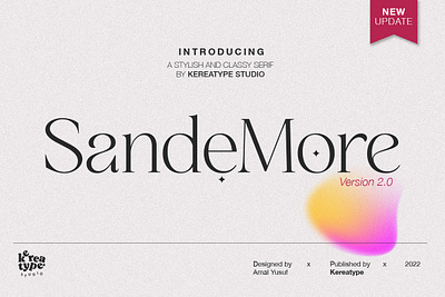 San de More Stylish Serif Font - Free Font branding design display font fonts lettering logotype serif typography