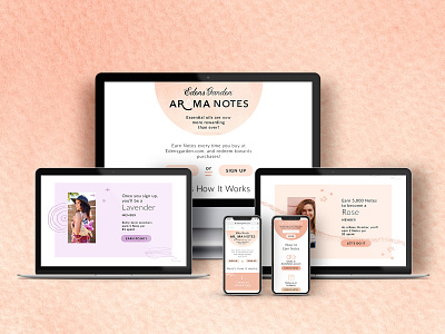 AromaNotes Redesign branding design illustration ui ux web