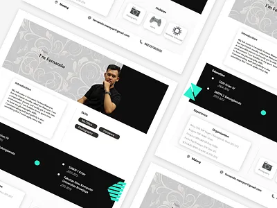 Curriculum Vitae cv design design minimal ui ux vector web