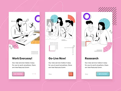 Onboarding Illustration flat graphic header icon illustration marketing onboarding ui vector website