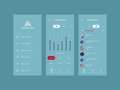 Volume and Audio Equalizer App app app design audio dark ui equalizer illustration ios mobile app mobile application mobile ui music app ui design