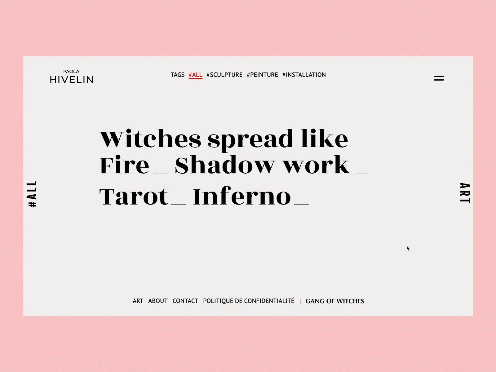 Artist Website | Home branding design motion photoshop typography ui ui design user interface ux website