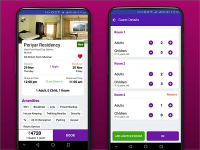 Hotel Room booking app branding design hotel hotel app hotel booking hotels ui ux xd