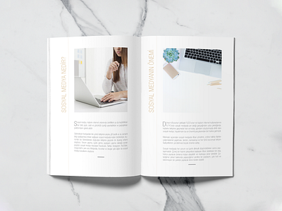 L'Oréal - Brochure About Social Media brochure brochure design brochure layout creative design flat brochure flat design flat typography minimal brochure minimal typography