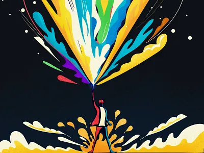 Dribble 2 color design digital graphic design illustration illustrator logo painting photoshop vector art