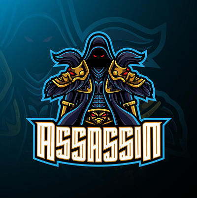 Assassin sport mascot logo design branding design esport esports game design graphic design illustration logo mascot logo