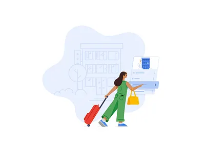 Google Hotels booking building google google design hotel hotels illustration travel ui