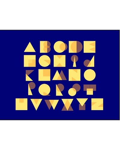 Geometric Alphabet alphabet assembly assemblyapp circles colour creative design illustration squares triangles vector