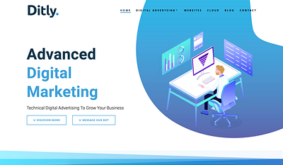 Ditly Website branding graphic design web website