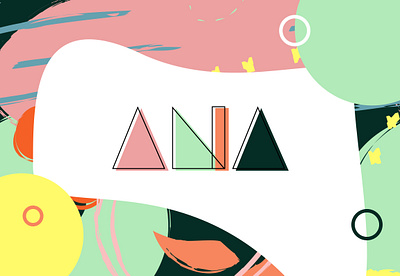 ANA Geometric Letterform for Dribbble Weekly Warm-Up branding bright design geometric design geometry graphic design graphicdesign graphics icon illustration name sketch sketchapp text typography typography art typography design ui vector