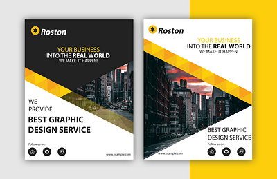 Brochure design - Daily challenge! brochure broucher broucher design brouchure brouchure design business broucher city broucher design graphic design graphic design graphicdesign simple clean interface simple logo yellow broucher