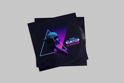 LPMockup ActorsSlaves canada cover art darkwave illustration indie band logo post punk record cover synthwave typography vancouver