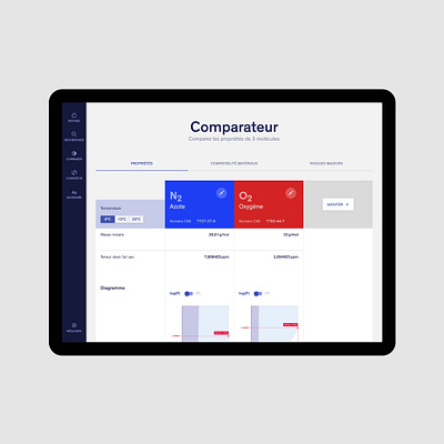 Air Liquide — Web Application for their 1972 Gas Encyclopedia 3d app design encyclopedia gas interface mobile responsive science site ui web