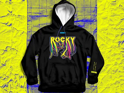 HOODIE - A$AP ROCKY art branding clothes color creation design gradient hoodie illustration merch merchandising tshirt typography