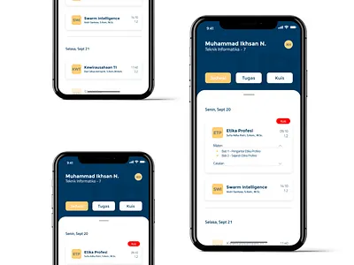 Pengatur Jadwal UB 2 Kediri app flat minimal mobile ui ui ux web