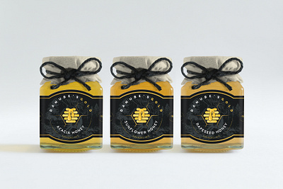 Danube's Gold (Honey Brand Development) brand design branding design graphic design honey illustration jar label label design logo print design product product design
