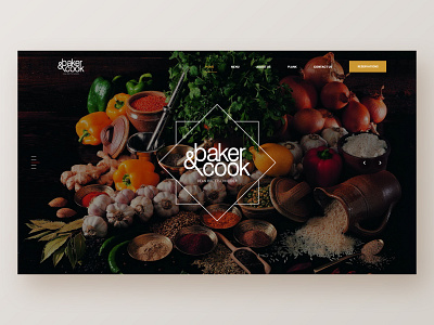 Baker & Cook adobe xd adobexd design graphic art graphic design landing page ui uiux userinterface web