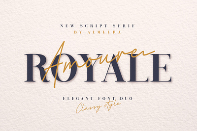 Royale Amoure Font Duo books classy fashion font awesome font duo handwriten invitation magazine script serif signature font typography