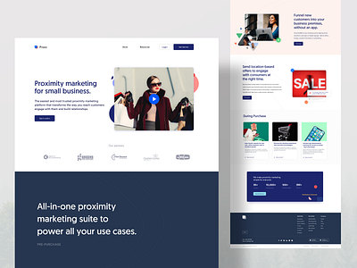 Proxo Landing page chart clean color corporate font homepage interface landing landingpage marketing minimal responsive simple ui uiux ux web webflow website whitespace